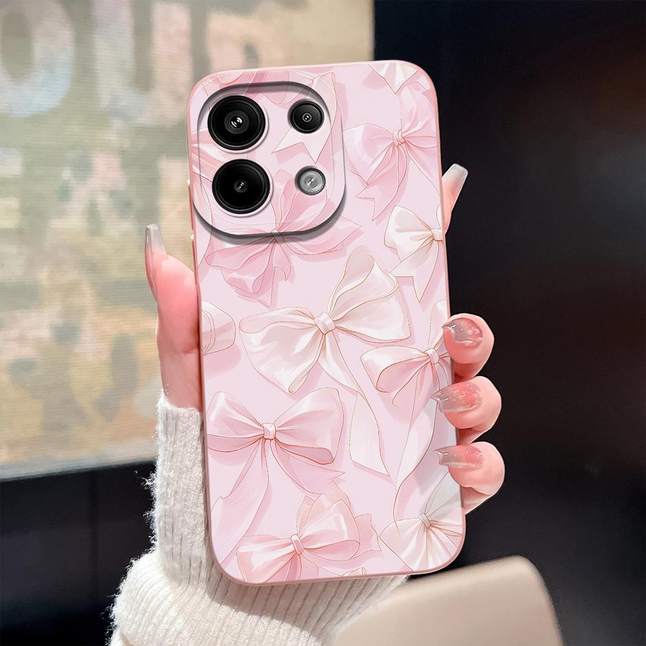 Case For Redmi Note13 13Pro 13 Pro+ Oil Painting Flower Anti-fall Minimalist Protector For Xiaomi Redmi Note 13 Pro Plus Funda