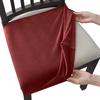 Velvet Chair Cover With No Backrest Anti -Dust Elasticized Chair Covers Designed For Dining Room Home Kitchen Office Upholstered Seat Slipcovers