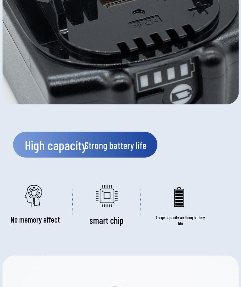 Compatible 18V 4.0A Lithium Battery for Makita GJD Hand Drill Tools
