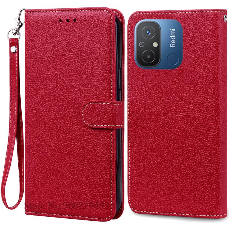 Für Redmi 12C Hülle Weiche Silikon Leder Brieftasche Flip Case Für Xiaomi Redmi 12C Hülle Handyhülle Redmi12C Redmi 12 C Fundas Coque