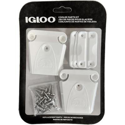 Kit de peças plásticas para refrigerador Igloo 2 3 postes de trava - travas, dobradiças e parafusos.