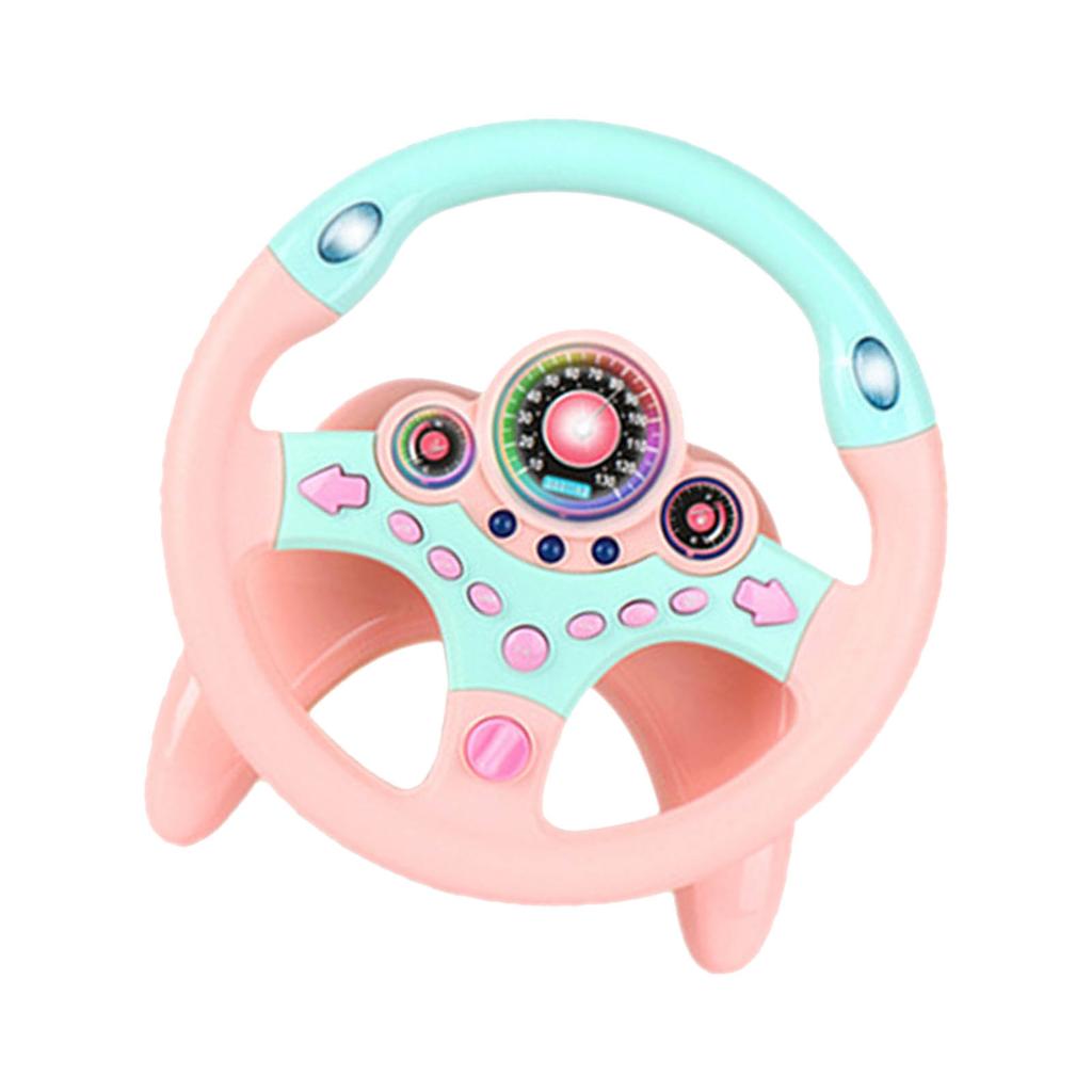 Dětský volant hračka simulace řízení auta vzdělávací hračka otočný o 360 stupňů odnímatelný pro