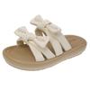 Thick-bottomed Bow Slippers Women's Summer Outer Wear New Versatile Skirt Casual Beach One-word Drag