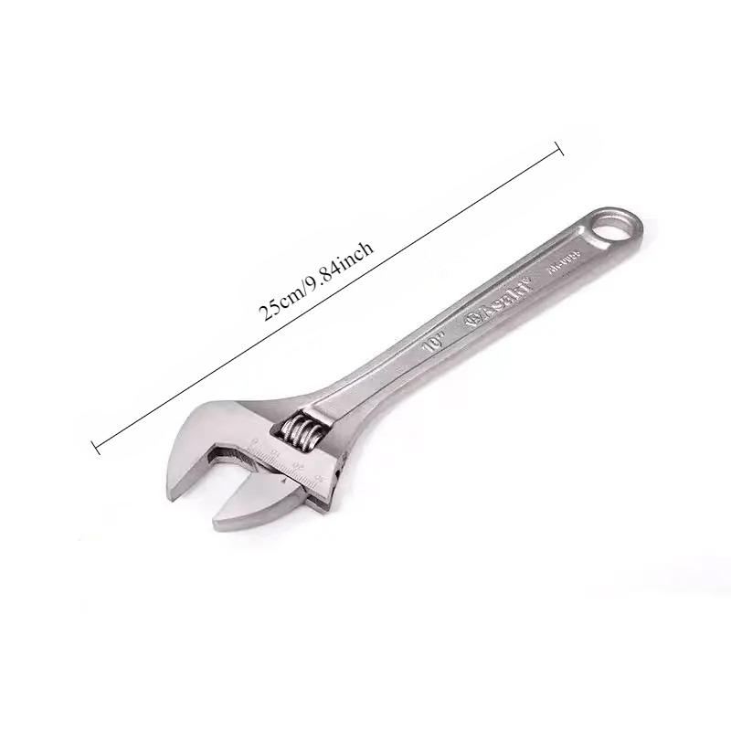

Large Openin Long Handle Universal Spanner Adjustable Wrench Carbon Steel Wrench Clamp Mechanical Workshop Hand Car Repair Tools