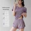 Women's Quick-Dry Yoga Set - Short Sleeve & Shorts for Running or Pilates (Spring/Summer)