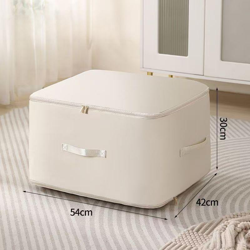 Space Saving Compression Storage Tote Bag Heavy Duty Multipurpose Rectangle Fabric Organizer for Comforters Clothes and Blankets