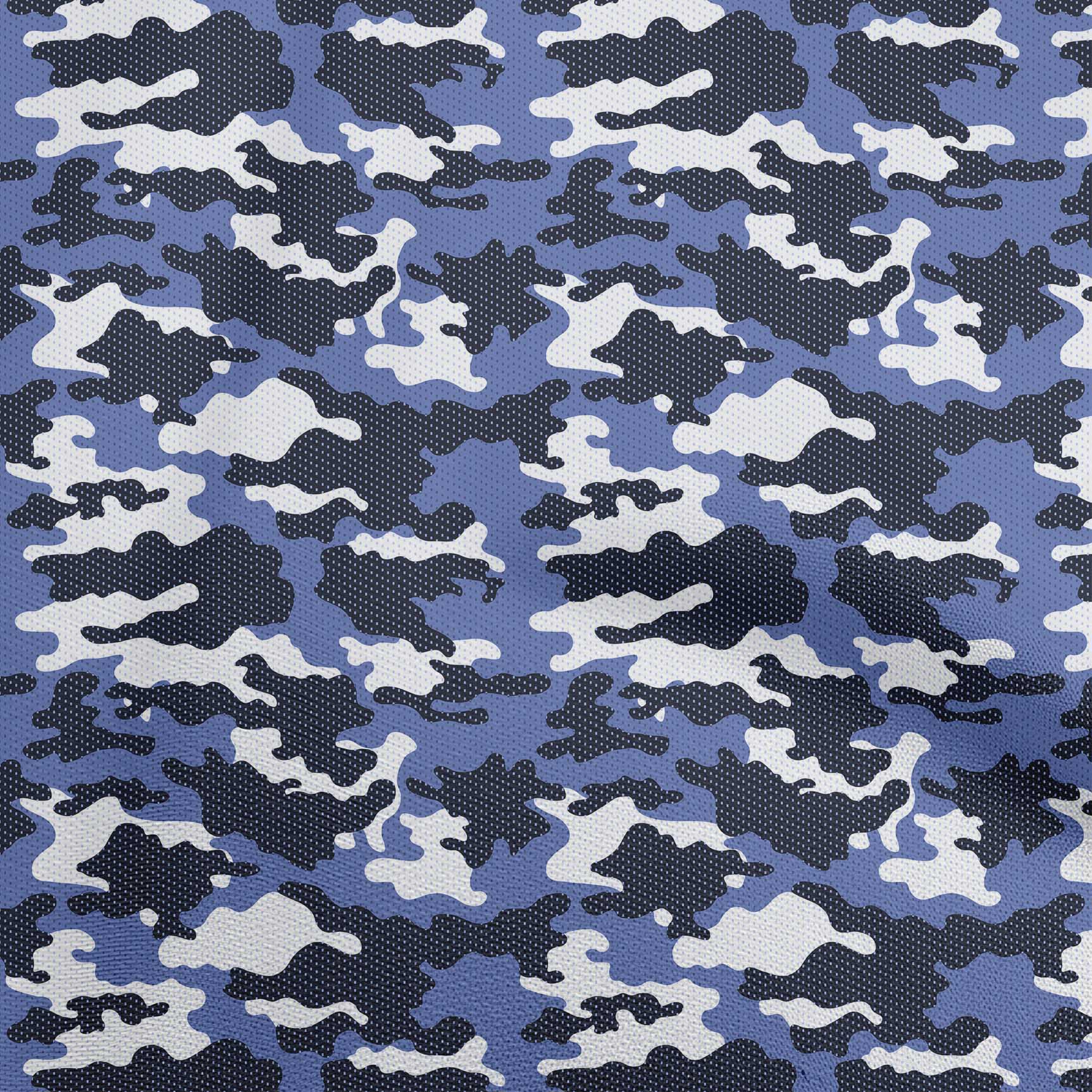 

OneOone Cotton Flex Grey Fabric Camouflage Одяг своїми руками Тканина для стьобання Тканина з принтом на ярди 40 дюймів 56 Inch Wide - Cotton Cambric середній синього кольору