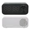 Bluetooth-Lautsprecher Wecker Radio Digitales LED-Display Subwoofer Mini Spiegel Bluetooth-Lautsprecher Alar