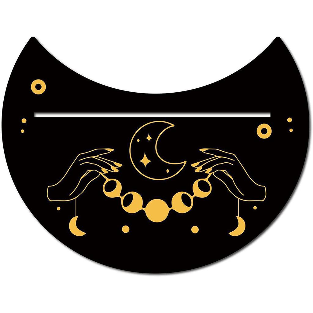 Witch Divinations Tarots Display Base Moon Phases Tarot Altar Stand Holder Witchcraft Supplies Wood Cards Stand Holder