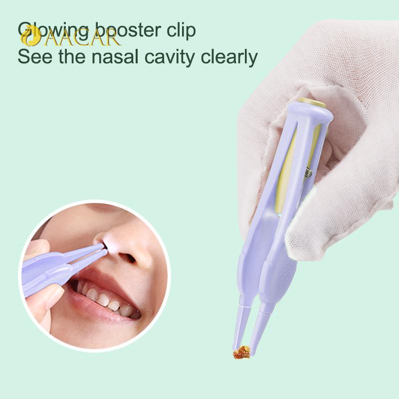 Baby Ear Cleaner Set with LED Flash Light Soft Ear Picks Ear Wax Curette Picker Ear Cleaning Tool for Safe Ear Wax Removal
