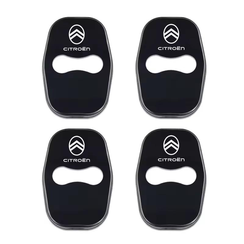 

4PCS Car Door Lock Cover Stainless Steel Protection Accessories For Citroen C2 Picasso Jumper Cactus 2CV VTS DS3 RD3 Xsara Grand чёрный