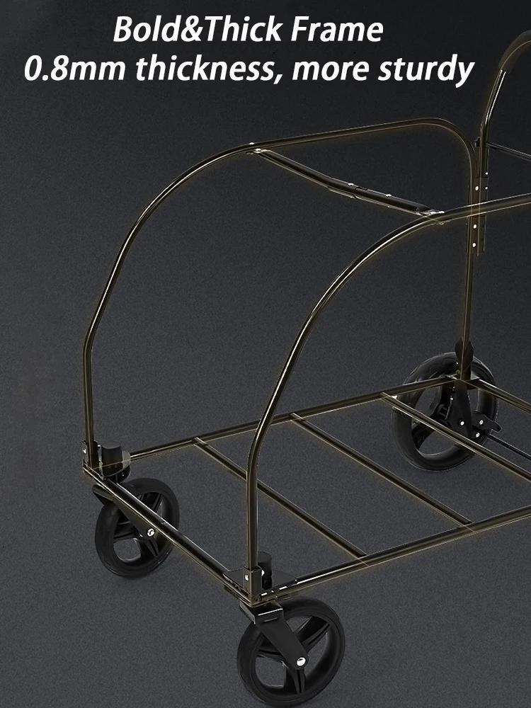 Large Dog Strollers Designer Cheap Cute Dog Strollers Luxury Foldable Dogs Stroller Heavy Duty Outdoor Portable Pet Supplies