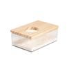 Hamster Golden Bear Sand Bath Box Acrylic Fully Transparent Chinchilla Dual-Purpose Large Sand Basin Sand Toilet Pet Bath U U6W5