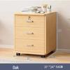 Office Desk with Movable Under-Storage and File Cabinets