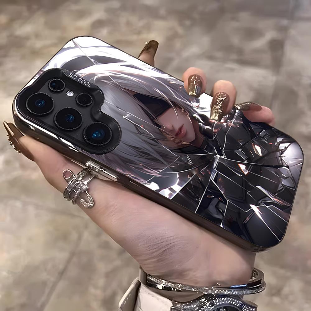 

Чехол для телефона N-NieR A-Automata для Samsung S25 Ultra S23 S22 S21 S20 Plus S24 Fe A55 Цвет Серебристый Samsung S23 FE