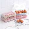 15-Grid Kitchen Egg Storage Box: Portable, Fresh-Keeping, Picnic-Ready, Durable Plastic Container