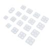 18pcs Silicone Molds Soft Elastic DIY Making Resin Molding for Decorative Handicrafts