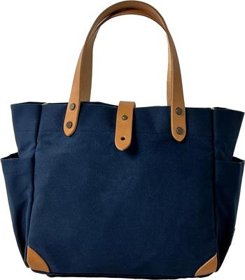 Hanpu Kobo Tragetasche Mini-Tragetasche Canvas-Tragetasche Hergestellt in Japan Inländische Leinwand Multifunktional 3J09 Marineblau (S) Damen Herren Paraffin-behandelt
