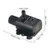 Mini Ultratyst Sänkbar Pump Akvarium Trädgård Damm USB Fontän Vattenpump DC 5V 250L/H QR50A