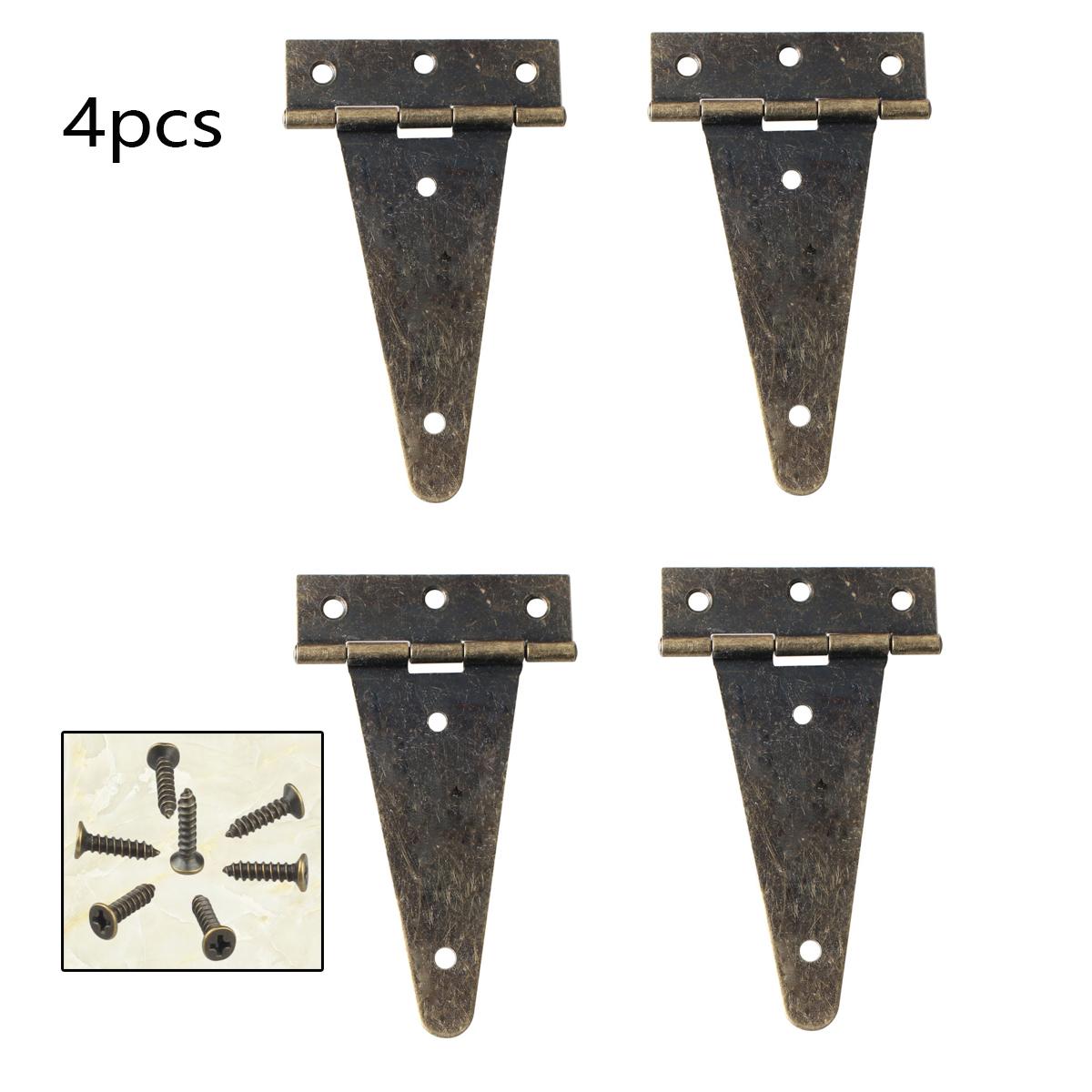 

Петли из полированного железа, 10,1 см x 6,2 см, 2/4 шт., фурнитура для коммерческих дверей 4pcs циан