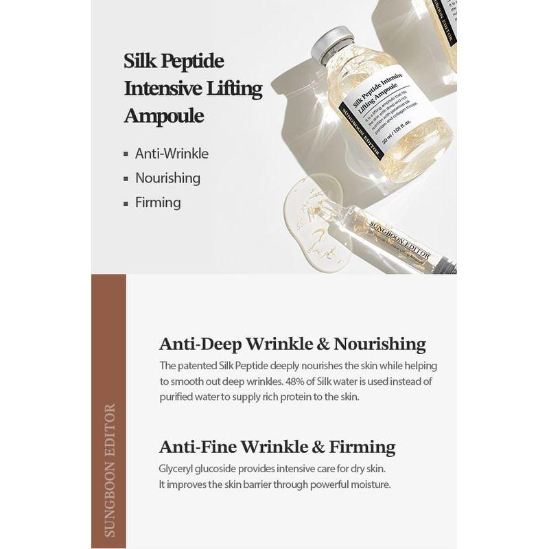 SUNGBOON EDITOR Silk Peptide Intensive Lifting Ampoule