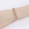 18K De Oro Gold Plated Cubic Zirconia Copper Pro Mayor Pulsera De Mujer Fashion Jewelry Custom Diamond Women Bracelet