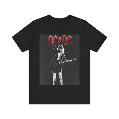 AC-DC Metal Rock Tişört Erkek Kadın Kısa Kollu Pamuklu Tişörtler Retro Hip Hop Acdc Tişört Unisex Giyim Y2k Üstler Sokak Giyimi