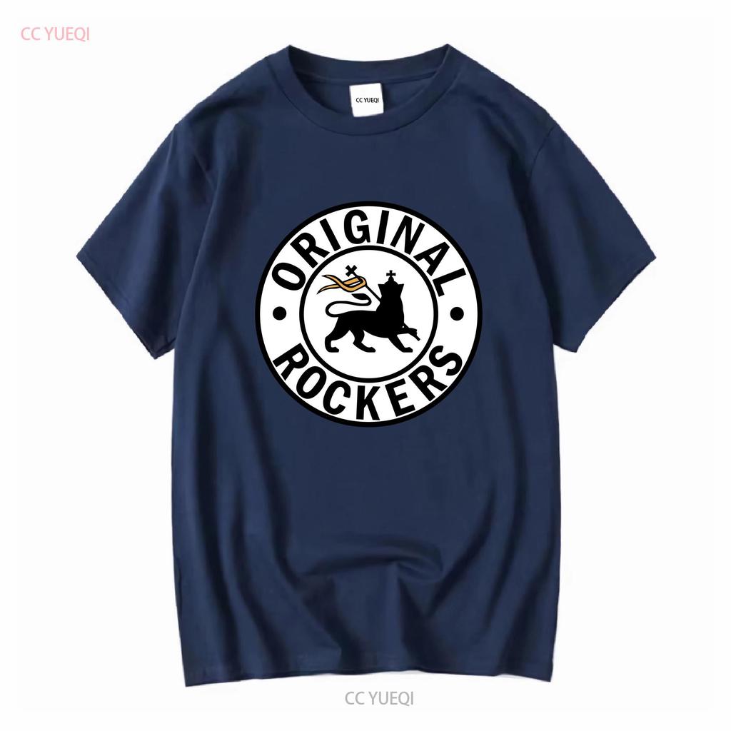 Original Rockers Old School Reggae T Shirt Grey long or short sleeves vintage Washed Versatile Top For Everyday Wear