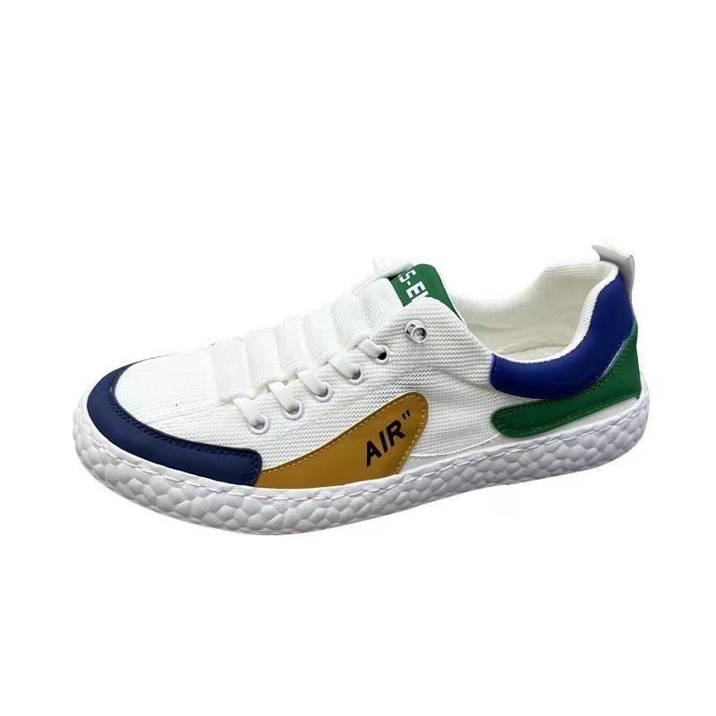 Summer men's shoes color matching mesh breathable fashion casual versatile men's shoes college style sports shoes board shoes