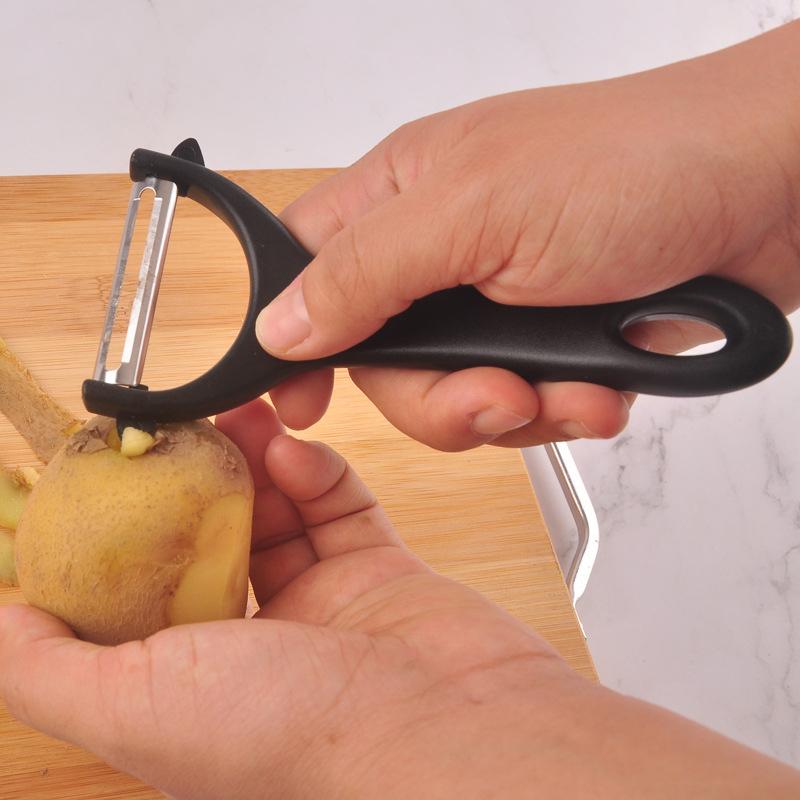 2 In 1 Rotary Peeler Y-Shaped Potato Peeler Stainless Steel Fruit Vegetable Peeler Carrot Potato Slicer Kitchen Grater Peeler