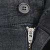 Unused Johnbull Tucked Trousers Denim Pants S Black Tapered Wide Stretch Men's Used