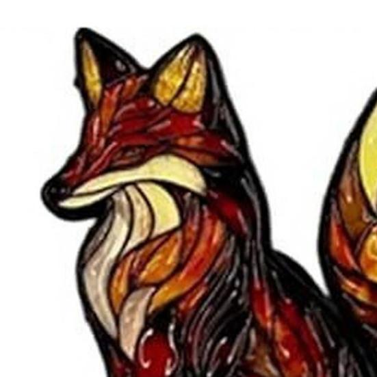 Wildlife Enamel Brooch Cute Animal Lapel Pin Colorful Hummingbird Fox Wolf Brooch Pin for Women Men Scarves Hats T-Shirts