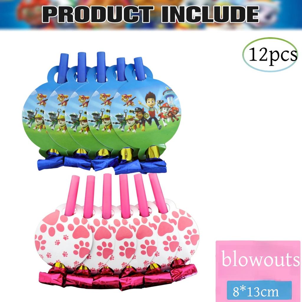 New PAW Patrol Birthday Party Decorations Dog Skye Balloons Plate Tablecloth Gift Bag Baby Shower Kids Party Supplies Toys gifts