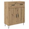 Highboard with Drawers 2 pcs Artisan Oak Wood Based Material