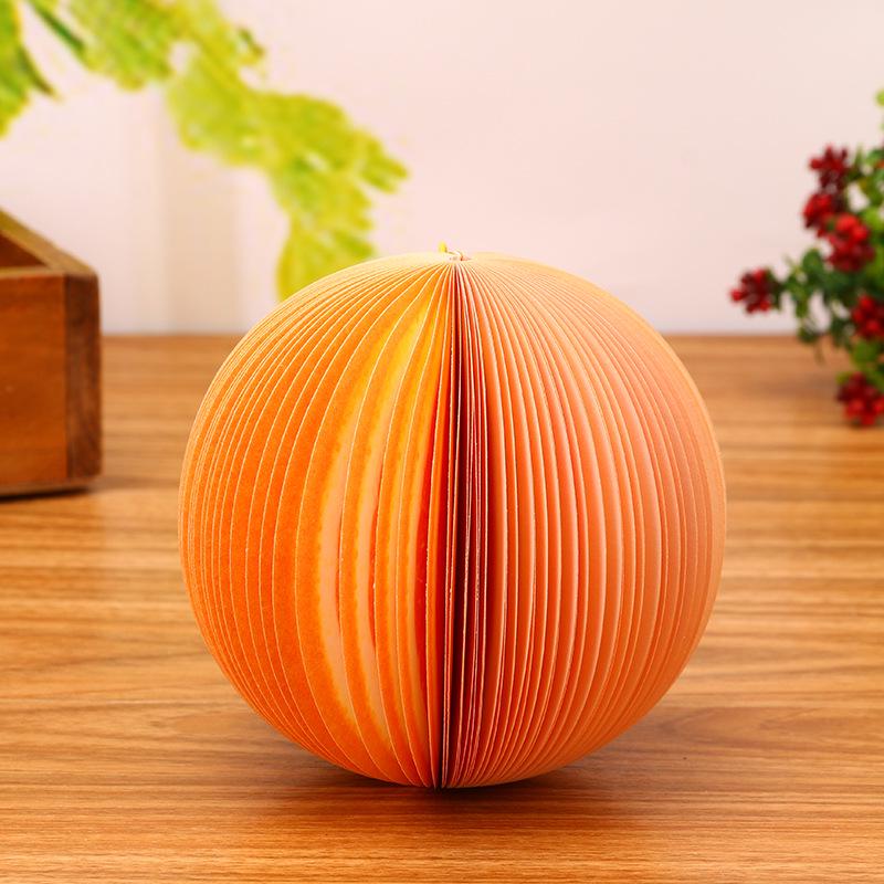 3D Apple Sticky Note Pad - Tearable, Portable, Fruit-Shaped Pocket Memo Notebook