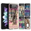 Elefant Mandala Azteken Handyhülle Für Samsung Galaxy Z Flip 7 6 5 4 3 5G Hülle ZFlip7 ZFlip6 ZFlip4 ZFlip5 ZFlip3 Coque Fundas G