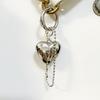 Elegant Heart Key Rings Bag Decoration Alloy Keychain Jewelry for Bags Car Keys