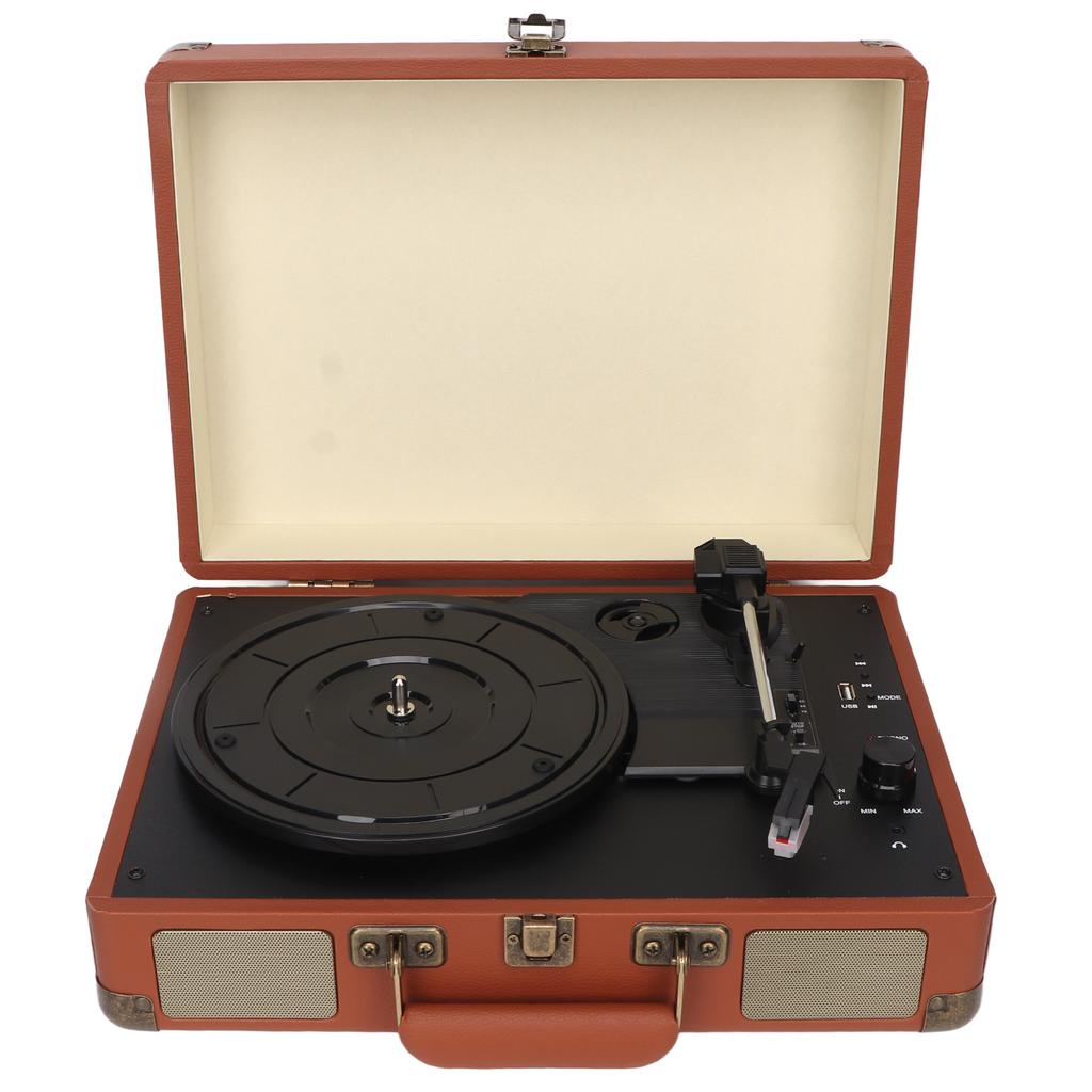 Vinyl Bluetooth Record Player 3 Speed Retro Portable Suitcase Record Player with Speakers Upgraded