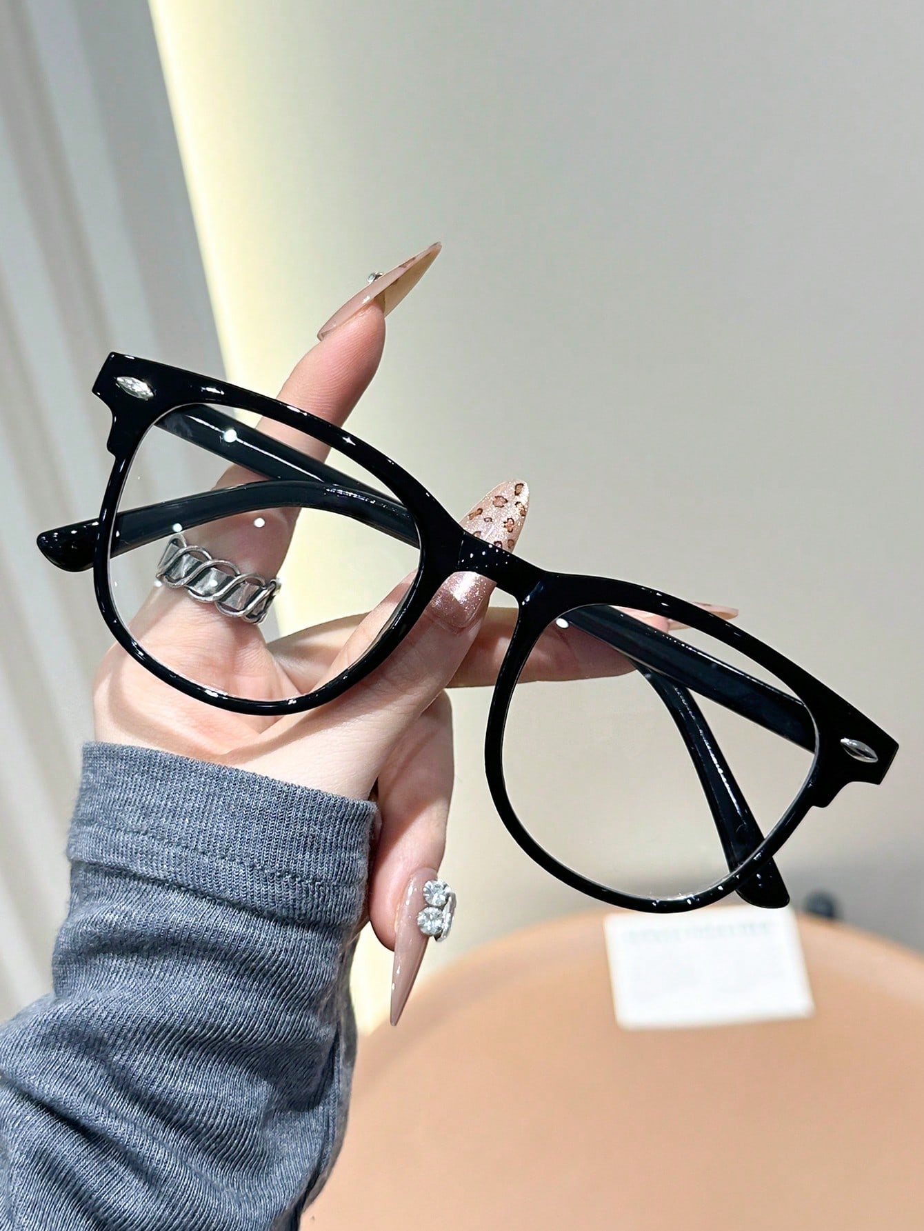 

1PC/2PCS Fashion Pentos Plastic Frame Anti-Blue Light Clear Glasses For Daily Office Reading Life Eye Protection Accessories.