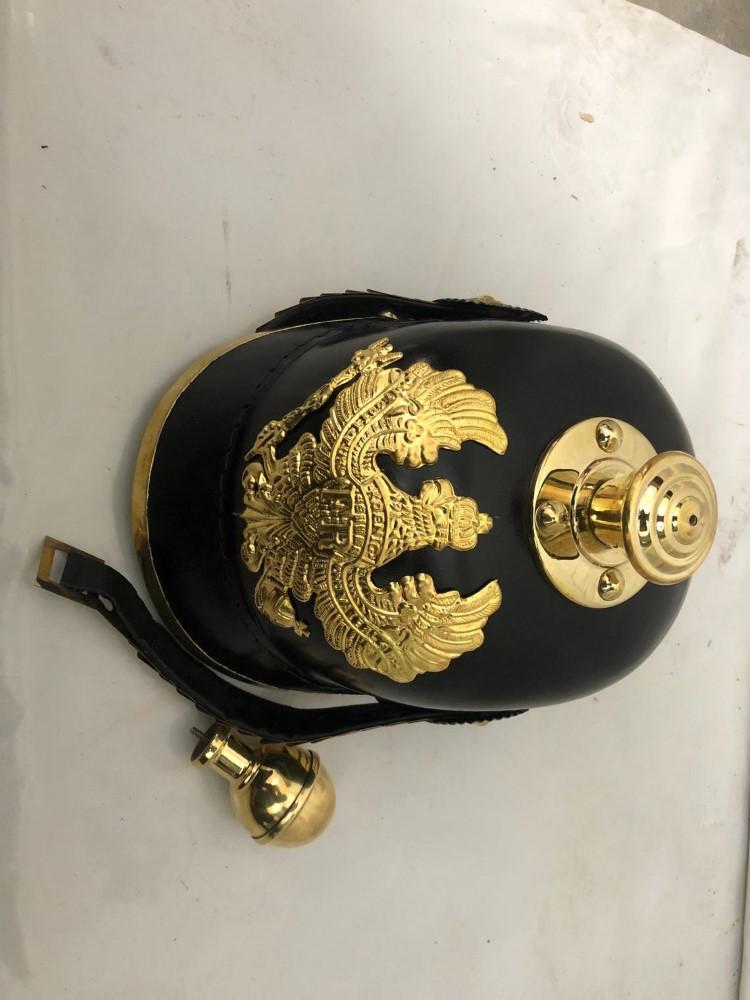 

Німецький шкіряний шолом пікельхаубе прусський шолом з шипом подарунок німецькому офіцеру M аеро