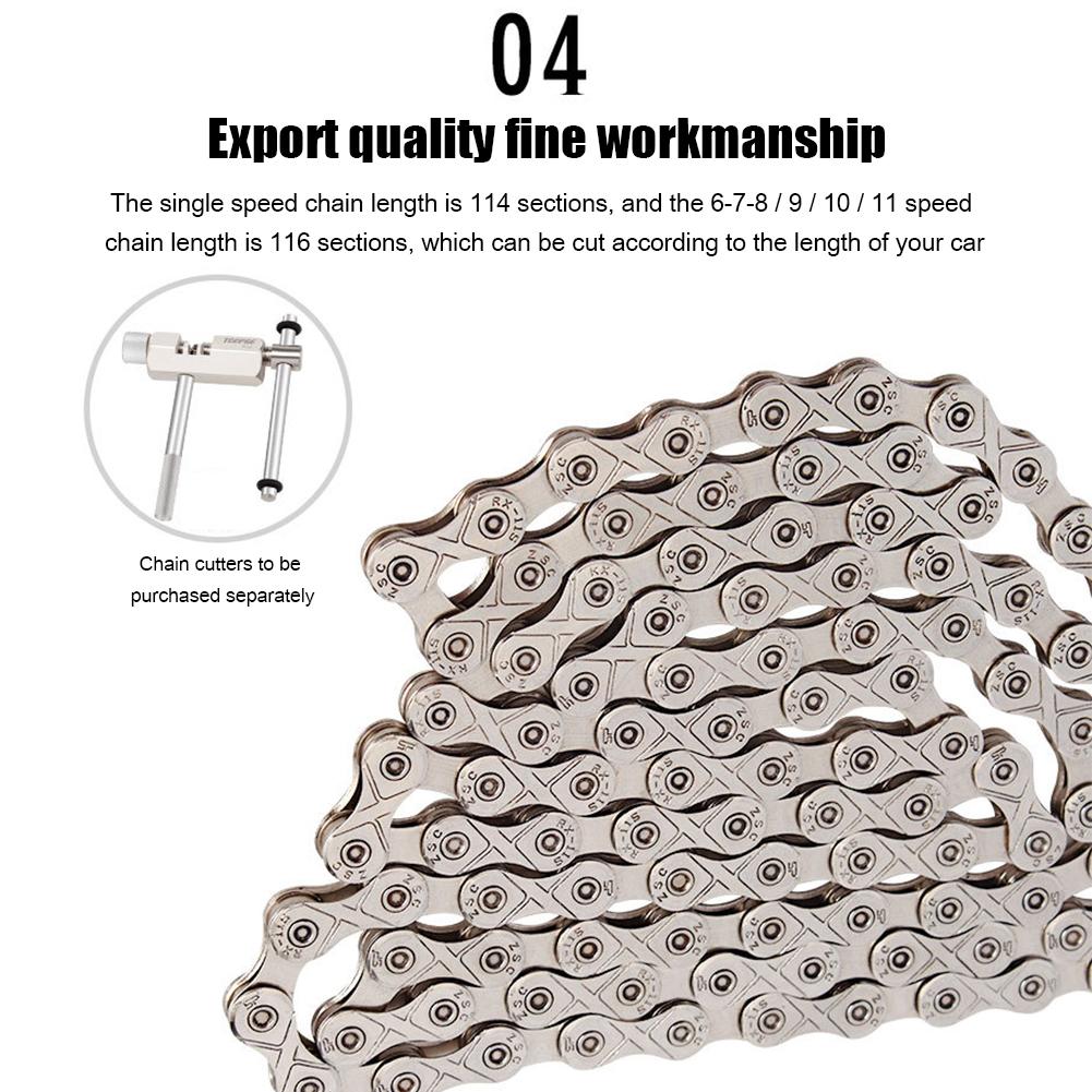 Buy Bicycle Chain Speed Plated Carbon Steel Mountain Road Bike Chains