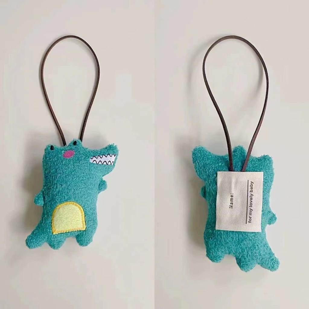 1PC Cute Baby Name Tag Cartoon Bear Doll Bag Kindergarten Backpack Pendant Baby Newborn Bag Ornaments Keyrings Bag Car Trinket