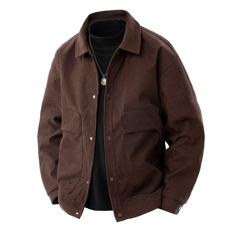 New Jacket Men's Casual Jacket Outdoor Sports Windproof Comfortable Trendy Versatile Fashion Baseball Collar Spring and Autumn
