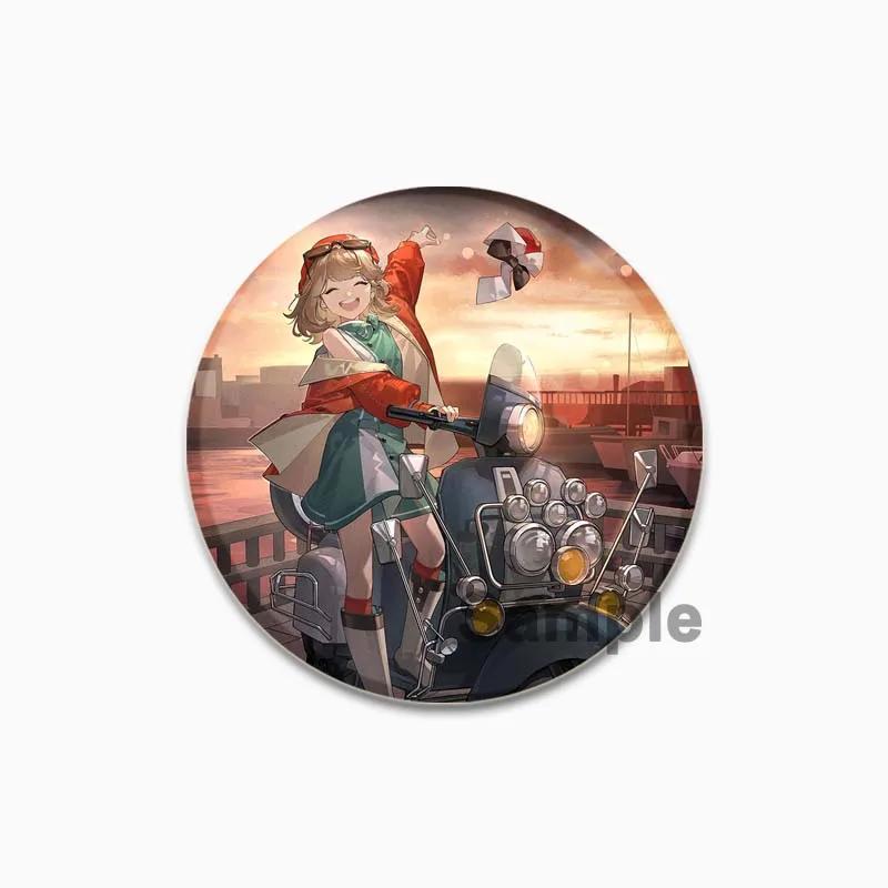 32/44/58mm Electronic Role Playing Games Badge Spathodea Ezra Desert Flannel Brooches Handmade Lapel Pins for Clothes Hat Backpack Jewelry