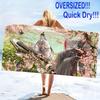 Mo Dao Zu Shi Print Beach Towel, Large Soft Quick Dry Towel for Beach Camping Swimming