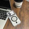 Case for Xiaomi Redmi Note 13 Pro+ 5G Minimal Semi-Transparent Magnetic Casing Raised Electroplated Lens Bezel Anti-Slip Drop Resistant