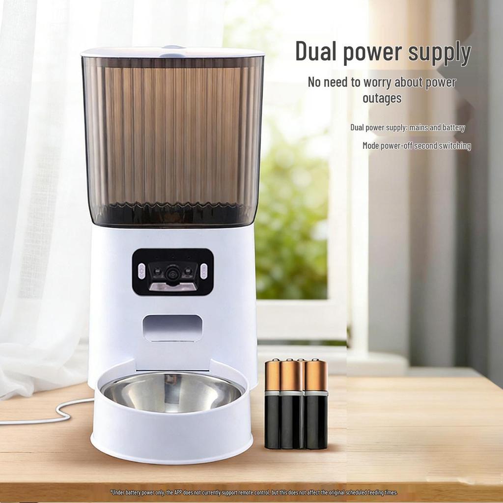 Smart 5L Automatic Cat Feeder with Camera & Timer