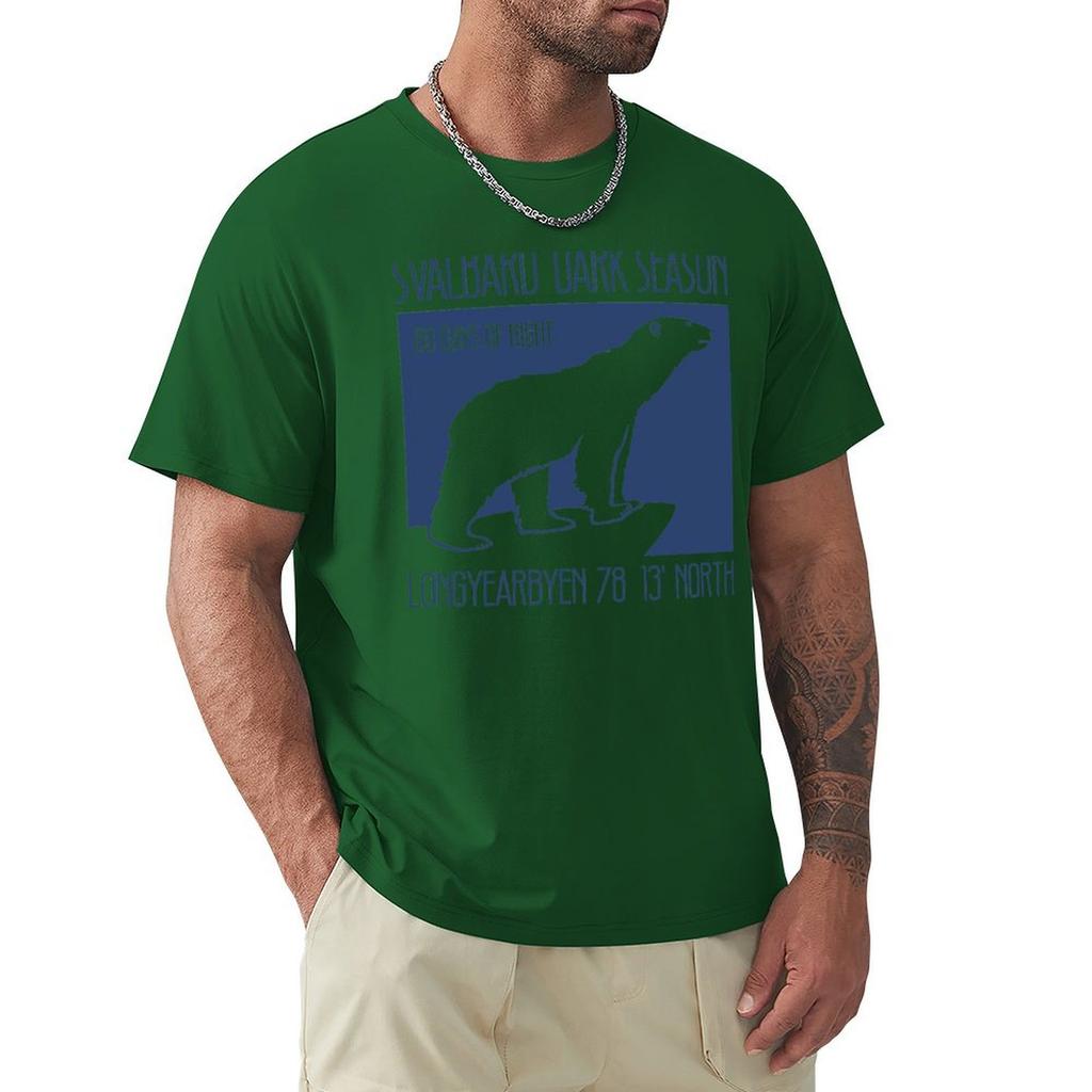Svalbard Dark Season T-Shirt Heavyweights Custom T Shirt Shirts Graphic Tees Clothing For Men