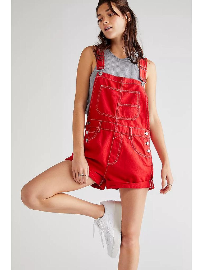 Women's Loose Multi-Pocket Overalls Jeans - European & American Style