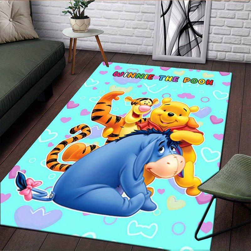 1pz Tappeto con Fantasia Winnie the Pooh Tappeto da Area Tappeto Antiscivolo Lavabile a Mano Tappetino per Pavimento Adatto per Soggiorno Camera da Letto Decorazioni per la Casa Decorazioni per la Stanza